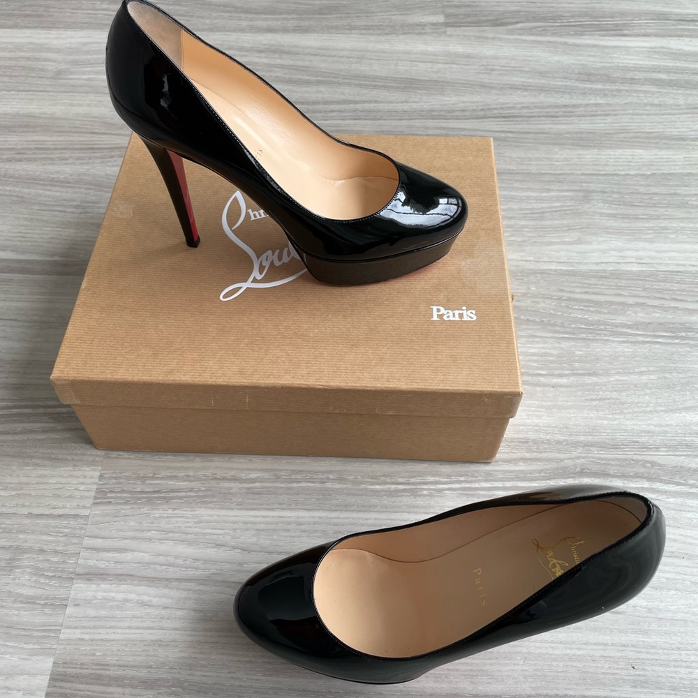 Christian Louboutin Heels. Black patent leather